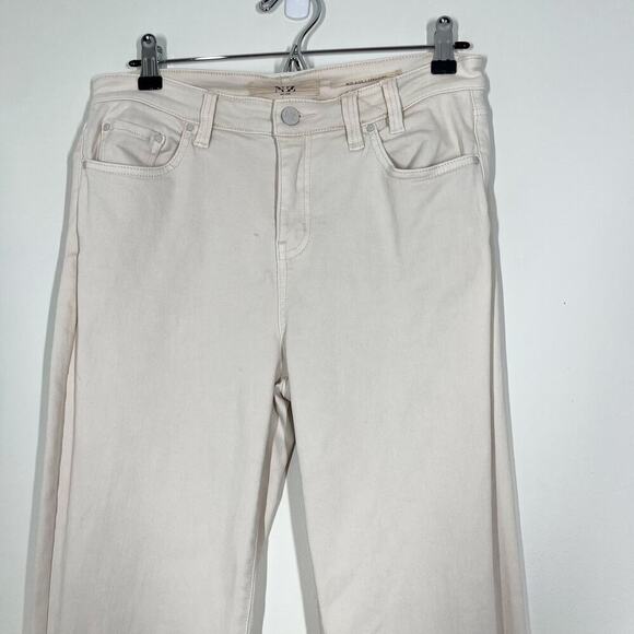 Nik+Zoe Women’s Mid-Rise Straight Ivory Jeans Sz‎ 29 Stretchy Comfy - Picture 2 of 14